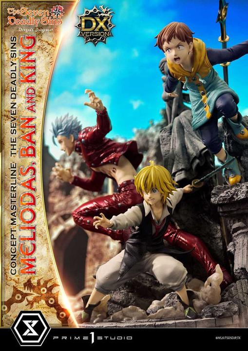 Produktbild Prime 1 Studio Seven Deadly Sins Concept Masterline Series Statue Meliodas, Ban and King Deluxe Version 55 cm