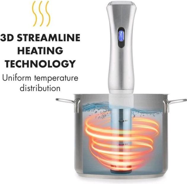 Produktbild Klarstein Quickstick Sous Vide Garer Silber