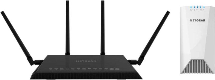 Actual product image Netgear R7800 Nighthawk X4S + Nighthawk X4S Mesh Extender