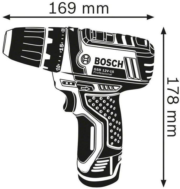 Image du produit Bosch Professional GSR 10,8-2-LI Set (Fonctionnement sur batterie)