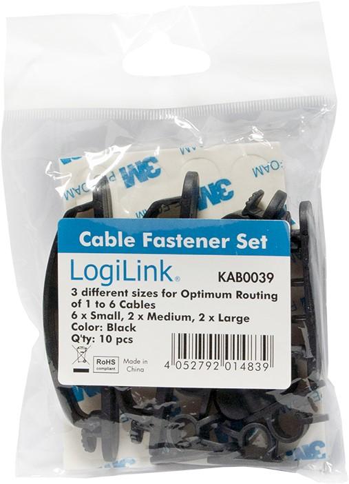 Actual product image LogiLink Cable fixing set (Velcro cable ties, 13.20 mm, 10 pcs.)