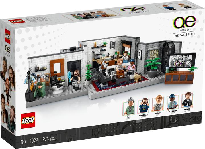 Produktbild LEGO Queer Eye - The Fab 5 Loftas (10291) (10291, LEGO Creator Expert, LEGO Seltene Sets)