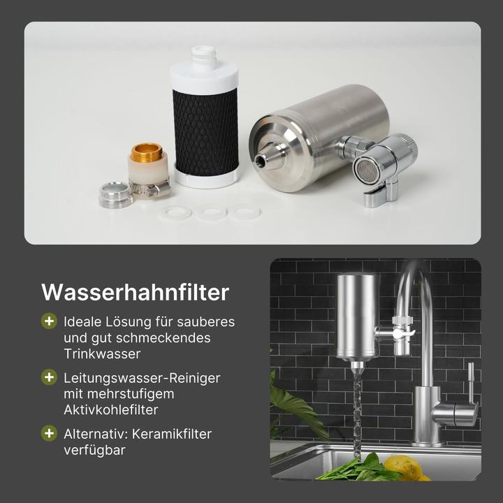 Produktbild Hermex Wasserhahnfilter Küchenarmatur-Wasserfilter Leitungswasser-Reiniger