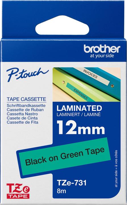 Actual product image Brother Tze-731 (1.20 cm, Green)