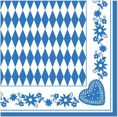 Actual product image Papstar Bayrisch Blau (50 x, 40 x 40 cm)