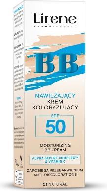 Image du produit Lirene Bb Crème hydratante colorante Spf50 01 Natural 30Ml (01 Naturel)