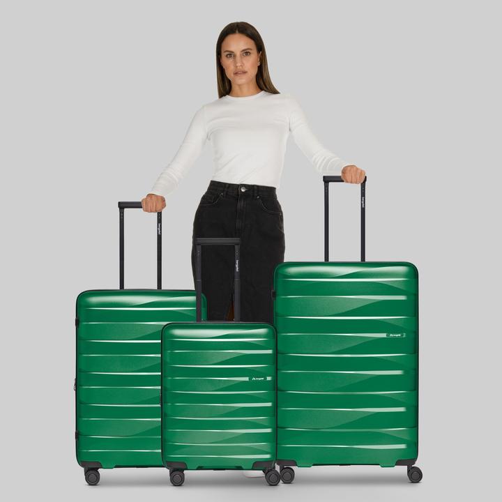 Actual product image Bergpfeil Travel 4-Rollen Kofferset 3-tlg. mit Dehnfalte (228 l, XL (from 140l))