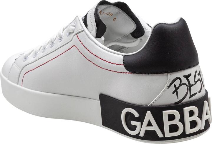 Image du produit Dolce & Gabbana portofino leather sneakers with embroidery and patches (41)