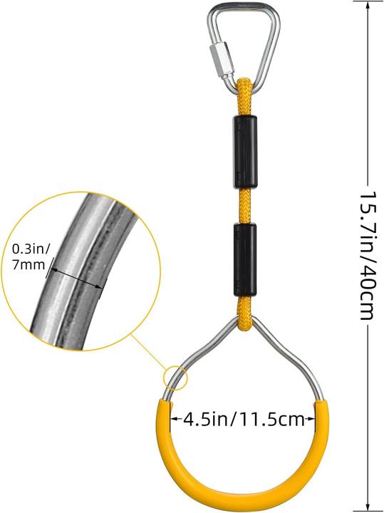 Image du produit Pellor Anneaux de gymnastique