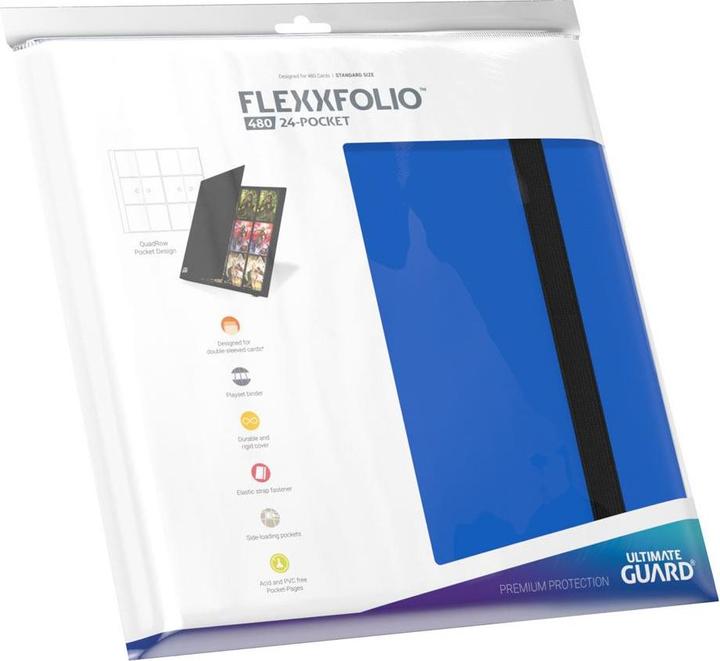 Actual product image Ultimate Guard UGD010349 - Flexxfolio 480 – 24-Pocket (Quadrow) Playset Binder, blue