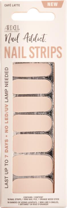 Ardell Nail Addict - Nail Strips Cafe Latte (Nagelutensil, Beige)