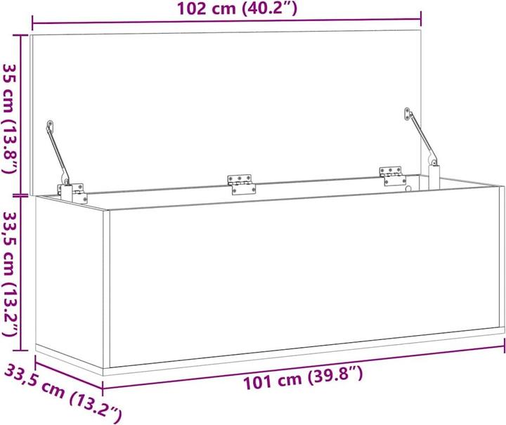 Actual product image VidaXL Elysium Bay (102 x 35 x 35 cm, 125.48 l)