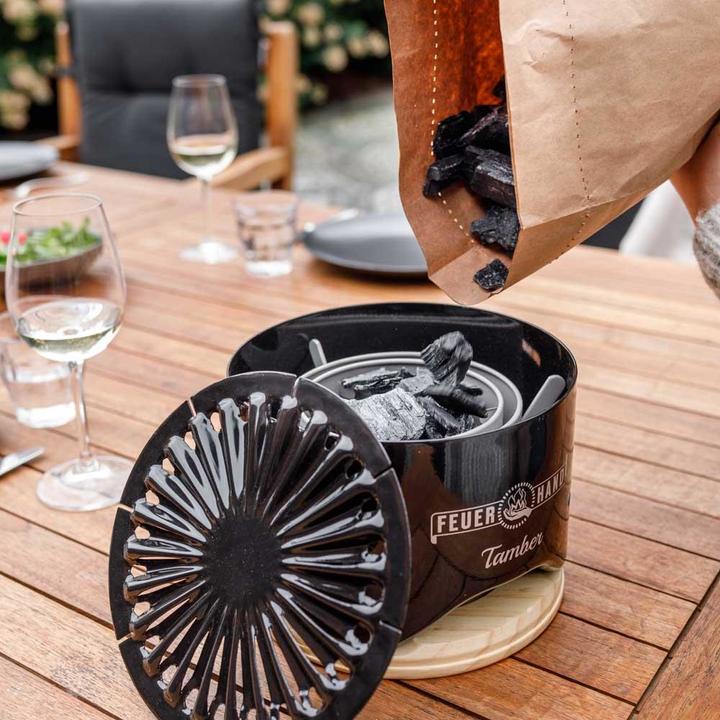 Immagine prodotto Feuerhand Carbone per griglia da tavolo a carbonella, 1 kg (1 kg)