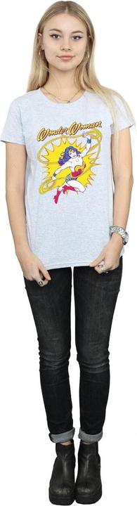 Actual product image Womens/Ladies Wonder Woman Leap Cotton T-Shirt (XL)