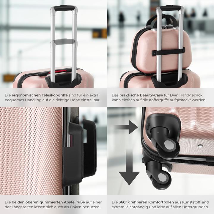 Image du produit tectake Ensemble de valises Valises Trolleys Trolley Set Hardcase trolley (90 l, M (50 - 90l))