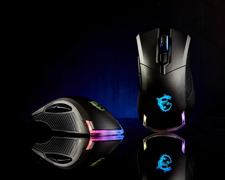 Image du produit MSI Souris de jeu légère et ergonomique Clutch GM50, capteur optique PMW-3330, avec RGB illuminati (Filaire)