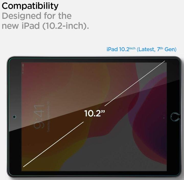 Immagine prodotto Spigen VETRO TEMPERATO GLAS.TR SLIM IPAD 10.2 2019 / 2020 / 2021 (1 Pezzo/i, iPad 2019 (7° gene))