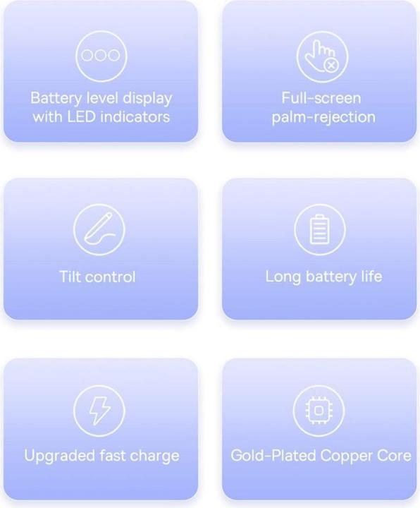 Produktbild Baseus Smooth Writing 2 Stylus Pen mit LED-Anzeigen (Baltas)