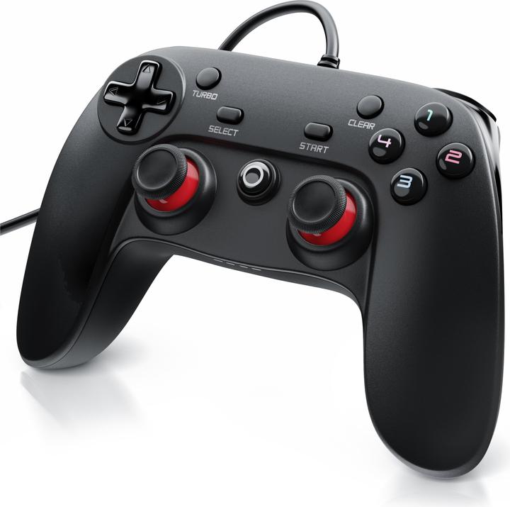 CSL Gaming Controller, PC & PS3 Gamepad, Dual Vibration, Turbo Funktion, Direct & X-Input (PS3, PC)