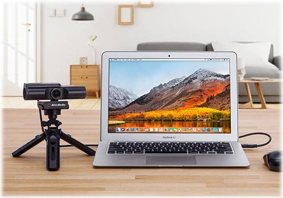 Produktbild AVerMedia PW513 Webcam 8 MP 3840 x 2160 Pixel USB-C Schwarz (8 Mpx)