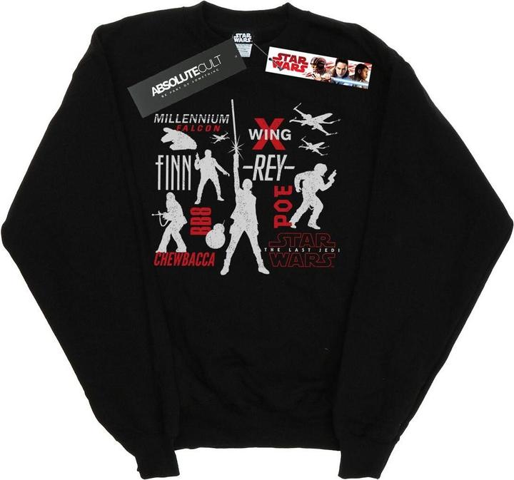 Actual product image Star Wars Girls The Last Jedi Rebellion Silhouettes Sweatshirt (152, 158)