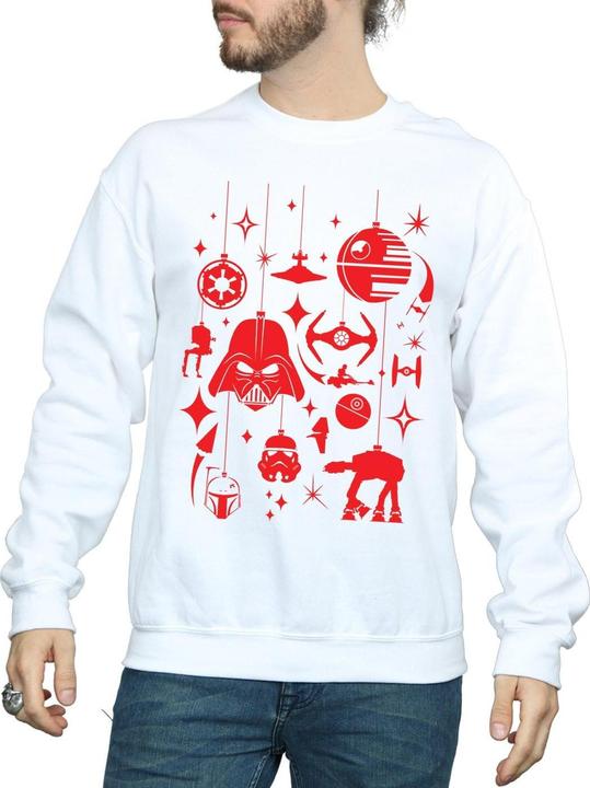 Star Wars Christmas Decorations Sweatshirt (XXL)