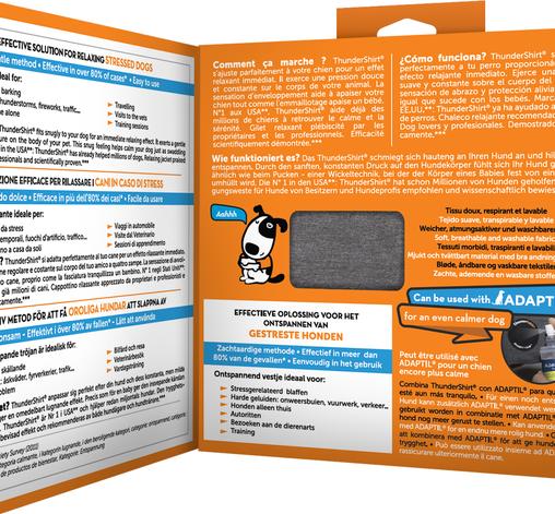 Valeurs nutritives et ingrédients Tommi CZ ThunderShirt - Chemise de compression S - (972891) (S, Gilet pour chien)