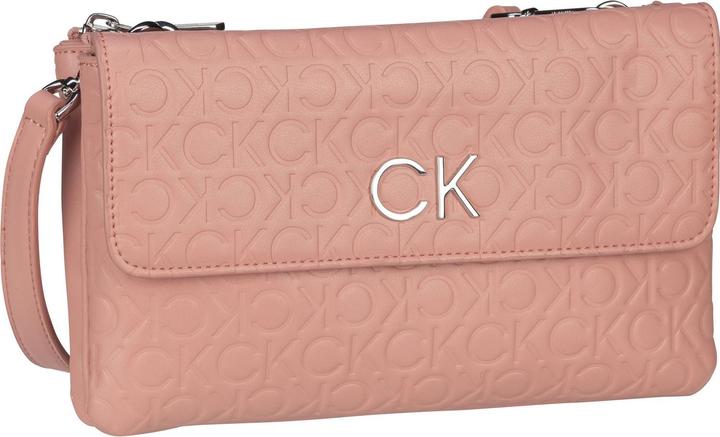Actual product image Calvin Klein Shoulder Bag Re-Lock Double Crossbody Emb Mono PSP23