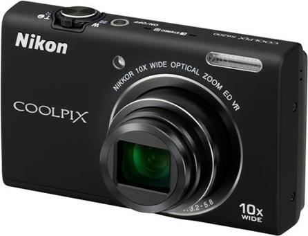 Nikon Coolpix S6200, 16MP, zoom 10x, filmati HD, nero (1/2,3'')