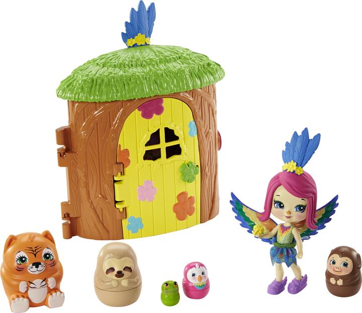 Image du produit Enchantimals Maison Perroquet & Animal Surprise - Mini-poupée - Dès 4 ans