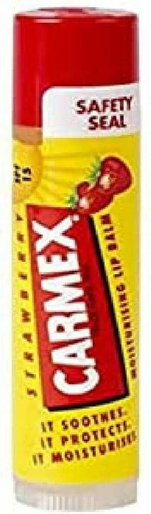 Actual product image Carmex Strawberry Moisturising Lip Balm Spf15 (Balm)