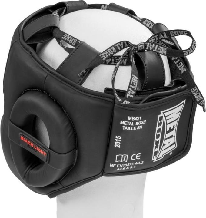 Image du produit MetalBoxe Casque de Boxe Semi Integral Black Light (Taille unique)
