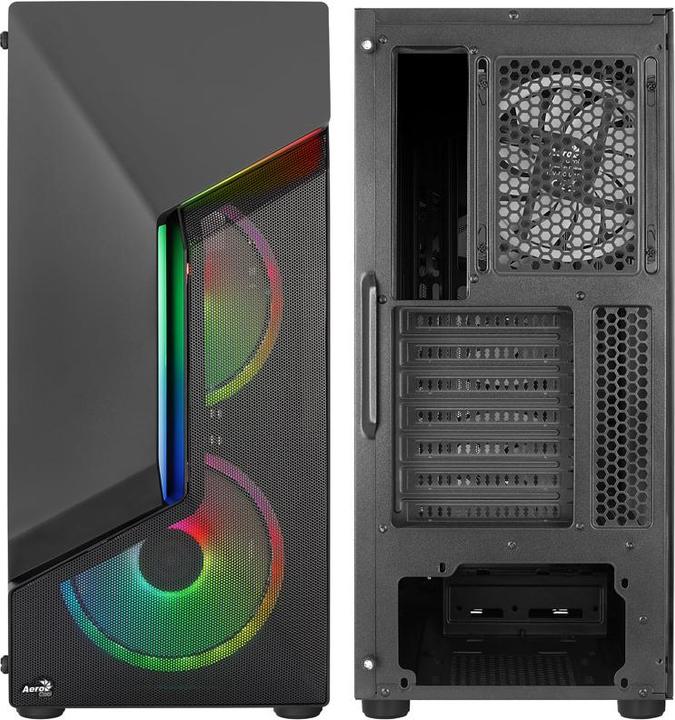 Produktbild AeroCool Scape-G-BK-v3 Midi-Tower, Tempered Glass, ARGB (ATX, mATX, Mini-ITX)