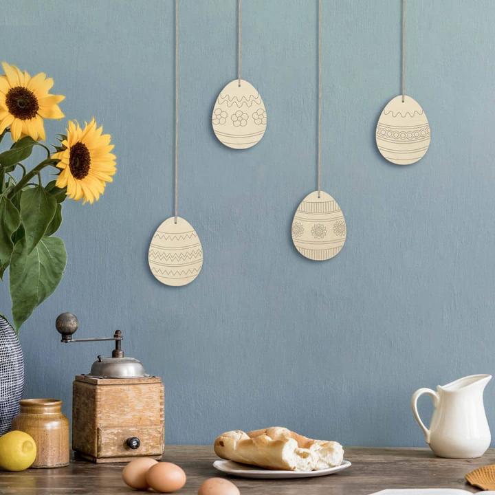 Actual product image Trenddeko Tree ornaments Easter eggs 1 with hanger (5 x 6 cm)