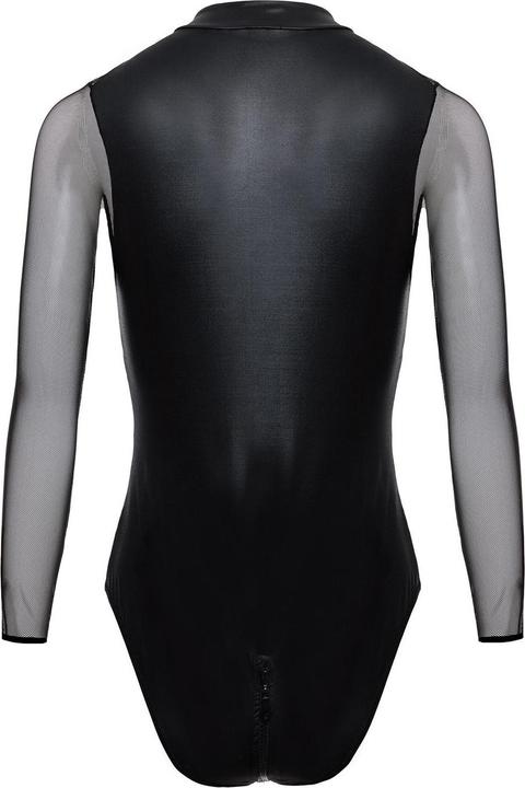 Actual product image Christine Le Duc Christine Wetlook Zip-body Maddy - Black (XXL)