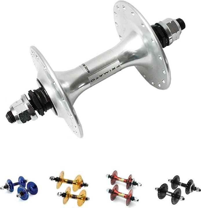Actual product image Miche Primato Pista High Flange Hubs Front (Black/32H)
