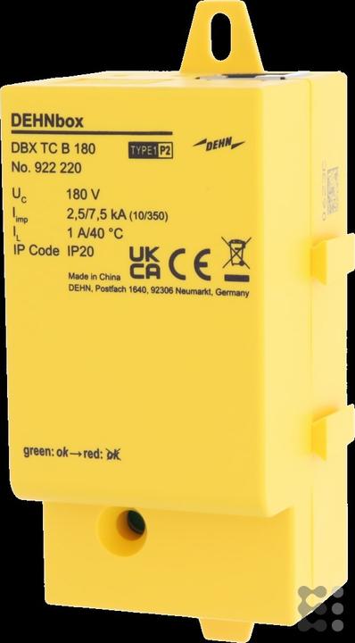 Actual product image Dehn 922220 DBX TC B 180 DBX TC B 180 Lightning current arrester DEHNbox