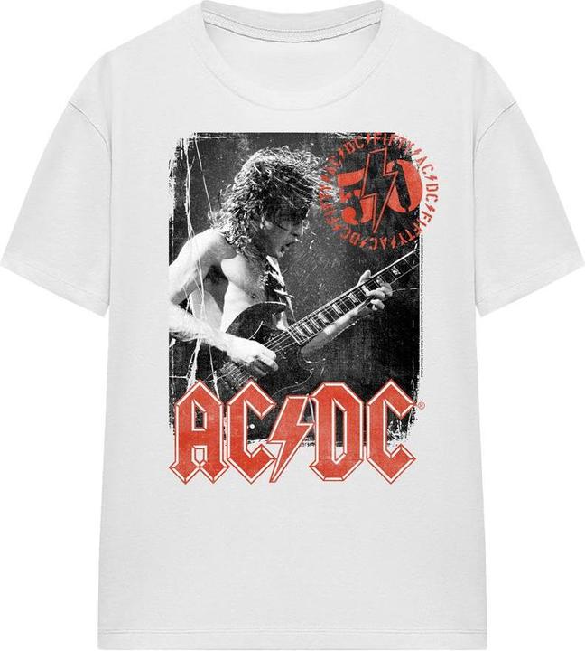 Actual product image AC/DC Unisex Adult Stamp Poster T-Shirt (M)