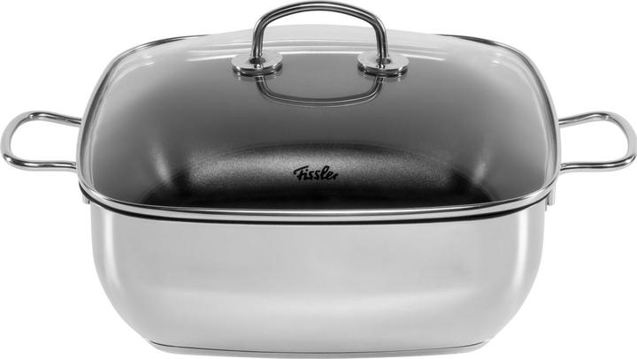 Actual product image Fissler Secural® Roaster 28cm square with glass (21.50 cm, Casserole + Stewpot, Stainless steel)