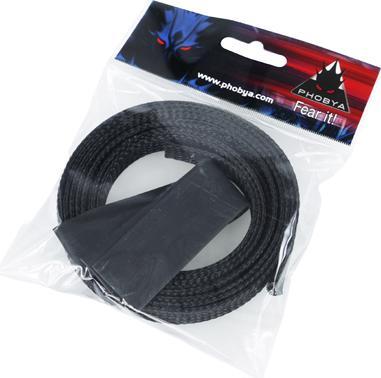 Productafbeelding Phobya Eenvoudige Moffen Kit 13mm (1/2' Zwart 2m incl. Krimpkous 3 (1 x)