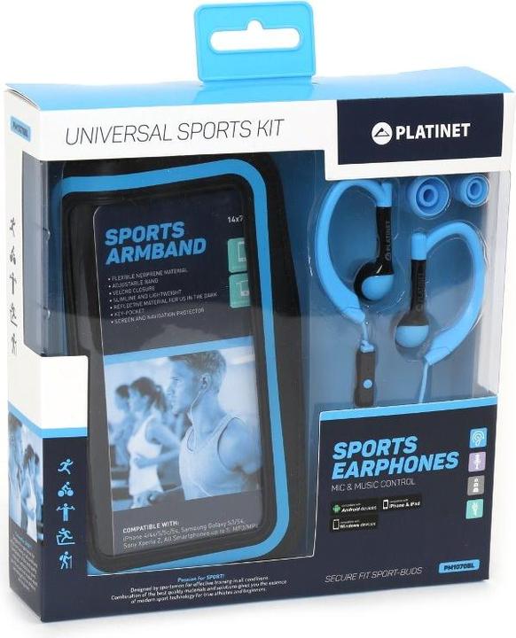 Platinet Sport + Armband PM1070 headphones (42927) (NC, Cable)