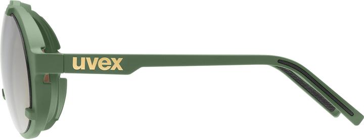 Actual product image Uvex Sports esntl pina (Moss green mat, Mirror Gold)