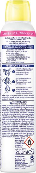 Produktbild NIVEA Fresh & Mild (200 ml, Trockenshampoo)