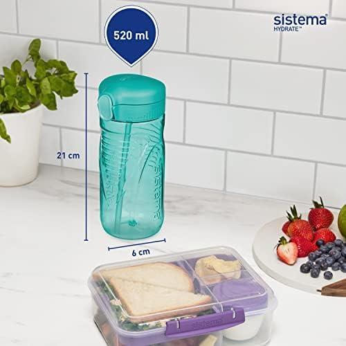 Actual product image Sistema Hydrate Quick Flip 520 ml drinking bottle, assorted (0.52 l)