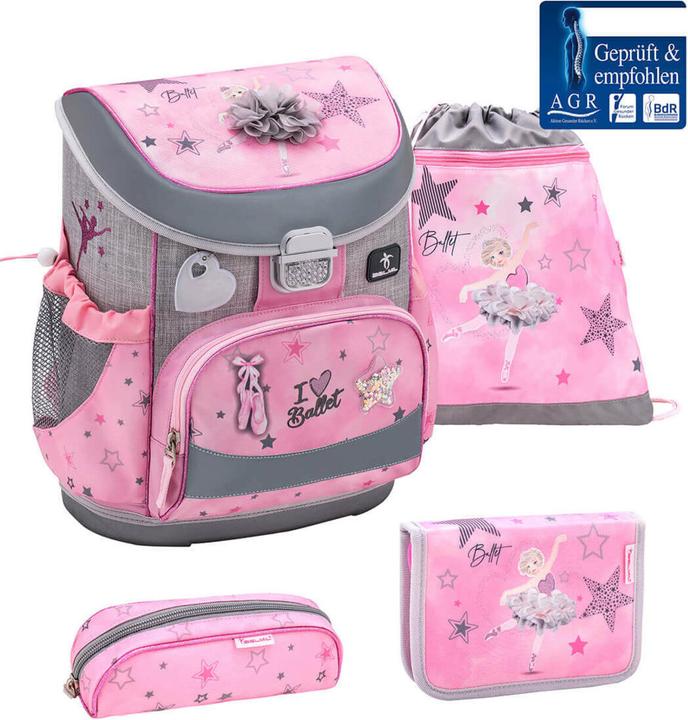 Produktbild Belmil MINI FIT Schulrucksack 4-teiliges-Set Ballet Light (17 l)