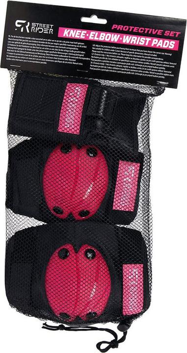 Produktbild Van Manen Veenendaal Van Manen Skater Sicherheits-Set Gr.M 6tlg rosa/schwarz (M, Ellbogenschoner, Knieschoner, 6 Stück)