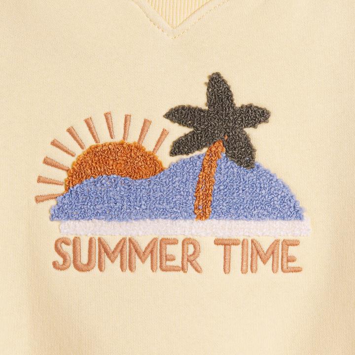 Actual product image La Redoute Collections Sweatshirt mit Stickerei und Rundhalsausschnitt (102)