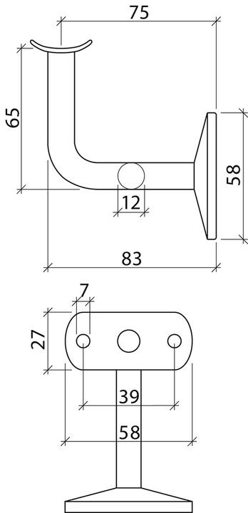 Image du produit Webi Supports de main courante (Acier inoxydable)