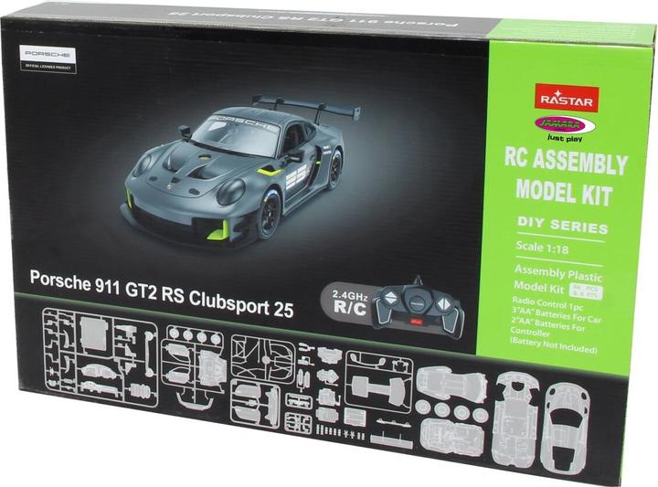 Immagine prodotto Jamara Porsche 911 GT2 RS Clubsport 25 1:18 kit grigio 2.4 GHz