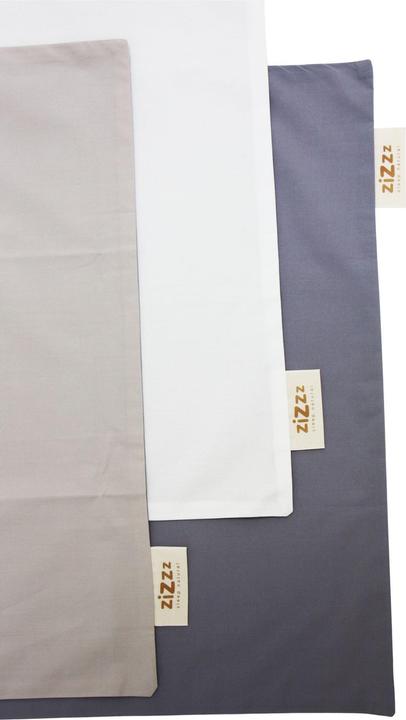 Image du produit Zizzz Taie d'oreiller en percale (Taie d'oreiller, 60 x 60 cm)